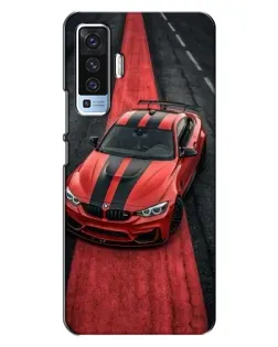 Чехол для Vivo X50 с картинкой «BMW на красной дорожке»