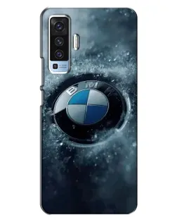 Чохол для Vivo X50 з картинкою «Логотип BMW — лід»