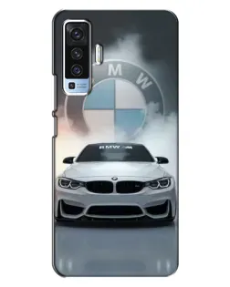 Чохол для Vivo X50 з картинкою «BMW в білому диму»