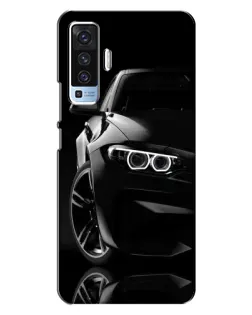 Чохол для Vivo X50 з картинкою «Чорна BMW — профіль»