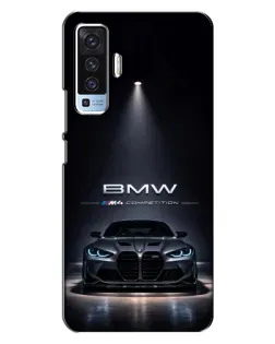 Чохол для Vivo X50 з картинкою «BMW крізь нічне місто»
