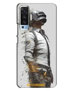 Чехол для Vivo X50 с картинкой «PUBG — боец в пыли»