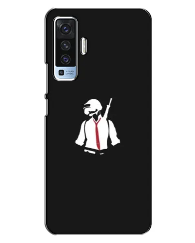 Чехол для Vivo X50 с картинкой «PUBG — силуэт воина» Чехол для Vivo X50 с картинкой «PUBG — силуэт воина»