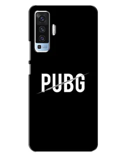 Чехол для Vivo X50 с картинкой «PUBG — белый логотип»