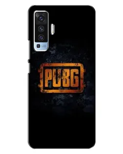 Чехол для Vivo X50 с картинкой «PUBG — золотой логотип»