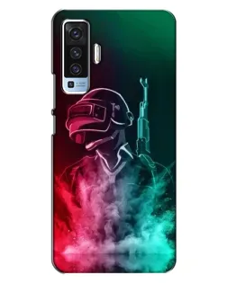 Чехол для Vivo X50 с картинкой «PUBG — огненный воин»
