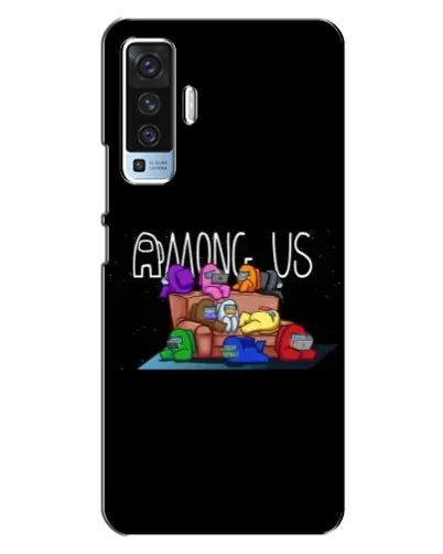 Чехол для Vivo X50 с картинкой «Логотип Among Us» Чехол для Vivo X50 с картинкой «Логотип Among Us»