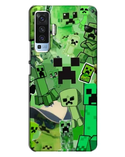 Чехол для Vivo X50 с картинкой «Криперы Minecraft» Чехол для Vivo X50 с картинкой «Криперы Minecraft»