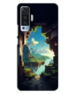 Чехол для Vivo X50 с картинкой «Вид из пещеры»