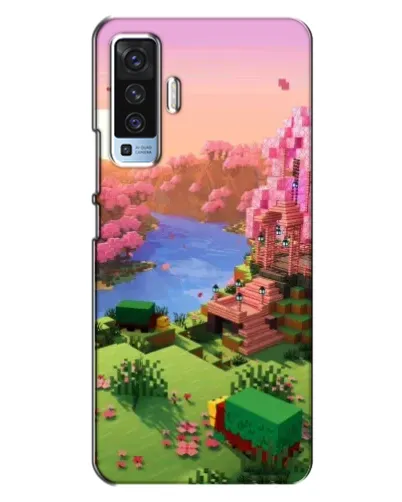 Чехол для Vivo X50 с картинкой «Розовое дерево Minecraft» Чехол для Vivo X50 с картинкой «Розовое дерево Minecraft»