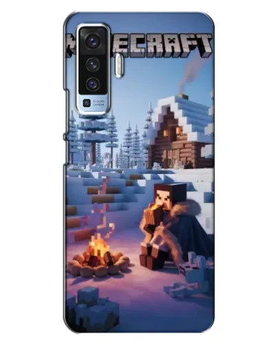Чехол для Vivo X50 с картинкой «Зимний Minecraft» Чехол для Vivo X50 с картинкой «Зимний Minecraft»