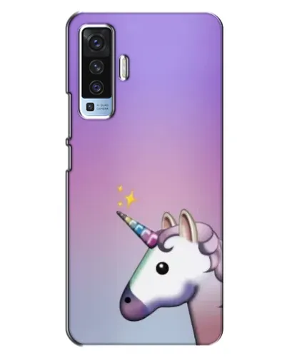 Чехол для Vivo X50 с картинкой «Единорог градиент»
