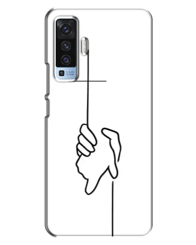 Чехол для Vivo X50 с картинкой «Рука держит»