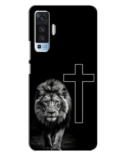 Чехол для Vivo X50 с картинкой «Лев и Крест»