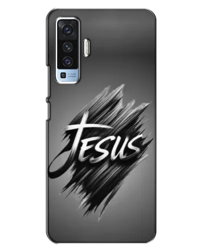 Чехол для Vivo X50 с картинкой «Надпись Jesus Graffiti»
