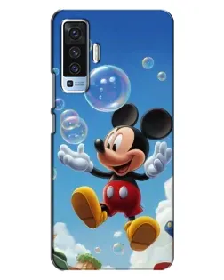 Чехол для Vivo X50 с картинкой «Mickey и мыльные пузыри»
