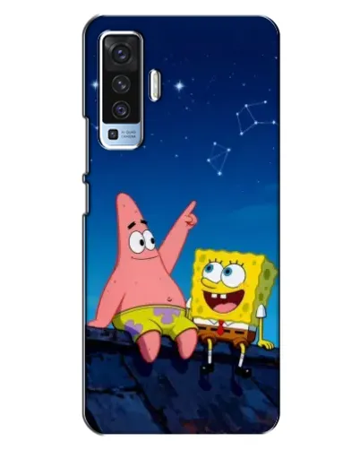 Чехол для Vivo X50 с картинкой «Губка Боб и Патрик ночью» Чехол для Vivo X50 с картинкой «Губка Боб и Патрик ночью»