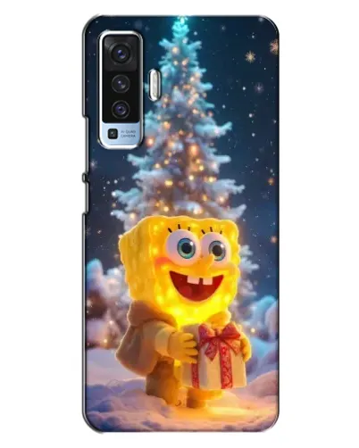Чехол для Vivo X50 с картинкой «Рождественский Спанч Боб» Чехол для Vivo X50 с картинкой «Рождественский Спанч Боб»