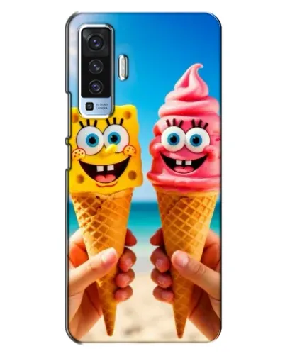 Чехол для Vivo X50 с картинкой «Спанч Боб мороженое» Чехол для Vivo X50 с картинкой «Спанч Боб мороженое»