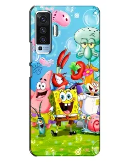 Чохол для Vivo X50 з картинкою «Губка Боб та друзі» Чохол для Vivo X50 з картинкою «Губка Боб та друзі»