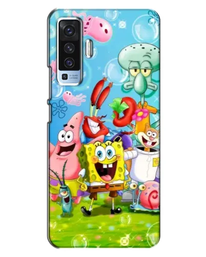 Чохол для Vivo X50 з картинкою «Губка Боб та друзі» Чохол для Vivo X50 з картинкою «Губка Боб та друзі»