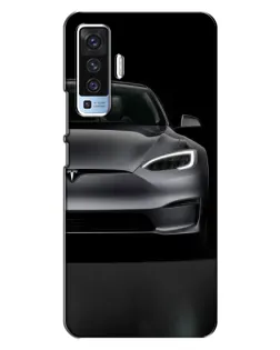 Чехол для Vivo X50 с картинкой «Tesla Model S Look»