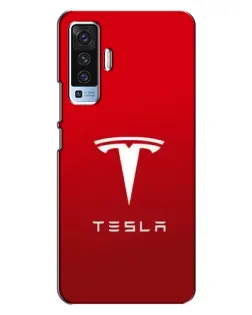 Чехол для Vivo X50 с картинкой «Tesla Red Classic»
