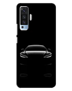 Чехол для Vivo X50 с картинкой «Силуэт Tesla Night»