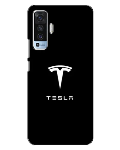 Чехол для Vivo X50 с картинкой «Tesla White Logo» Чехол для Vivo X50 с картинкой «Tesla White Logo»