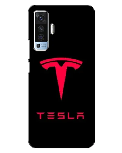 Чехол для Vivo X50 с картинкой «Tesla Red Logo» Чехол для Vivo X50 с картинкой «Tesla Red Logo»