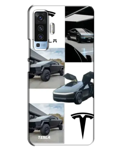 Чехол для Vivo X50 с картинкой «Коллаж Cybertruck Tesla» Чехол для Vivo X50 с картинкой «Коллаж Cybertruck Tesla»