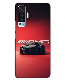 Чехол для Vivo X50 с картинкой «Mercedes AMG — красная линия»
