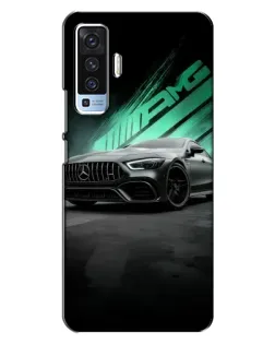 Чехол для Vivo X50 с картинкой «Темный Mercedes AMG»