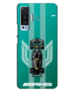 Чехол для Vivo X50 с картинкой «Mercedes AMG Petronas»