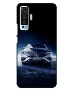 Чехол для Vivo X50 с картинкой «Ночной Mercedes EQ»