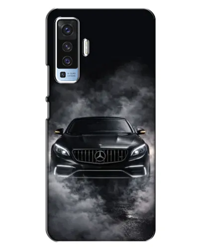 Чехол для Vivo X50 с картинкой «Mercedes в дыму» Чехол для Vivo X50 с картинкой «Mercedes в дыму»