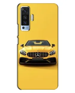 Чехол для Vivo X50 с картинкой «Желтый Mercedes GT»