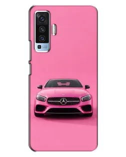 Чохол для Vivo X50 з картинкою «Рожевий Mercedes AMG»