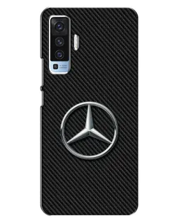 Чохол для Vivo X50 з картинкою «Карбоновий Mercedes стиль»