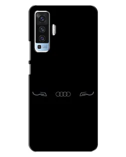 Чехол для Vivo X50 с картинкой «Audi — световой подпись»