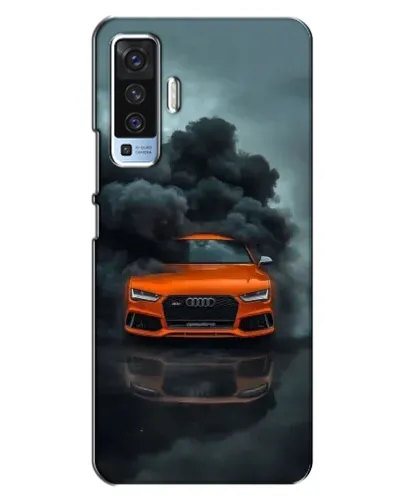 Чехол для Vivo X50 с картинкой «Audi в облаках дыма» Чехол для Vivo X50 с картинкой «Audi в облаках дыма»