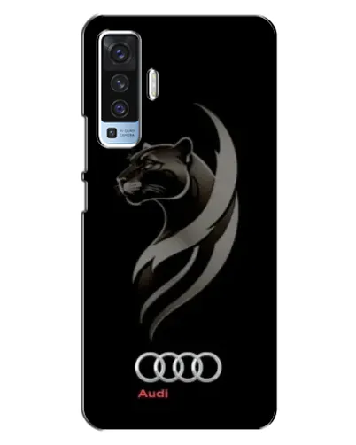Чехол для Vivo X50 с картинкой «Графика — пантера и Audi» Чехол для Vivo X50 с картинкой «Графика — пантера и Audi»
