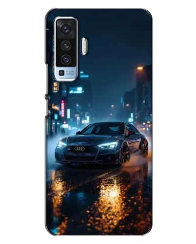 Чехол для Vivo X50 с картинкой «Ночной город и Audi» Чехол для Vivo X50 с картинкой «Ночной город и Audi»