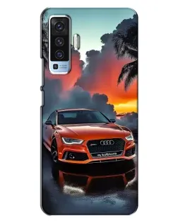 Чехол для Vivo X50 с картинкой «Audi — закат»