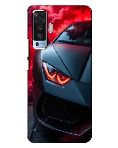 Чехол для Vivo X50 с картинкой «Lamborghini красное сияние»