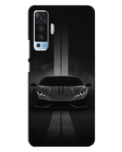 Чехол для Vivo X50 с картинкой «Lamborghini симметрия дорог»