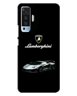 Чехол для Vivo X50 с картинкой «Логотип Lamborghini классика»