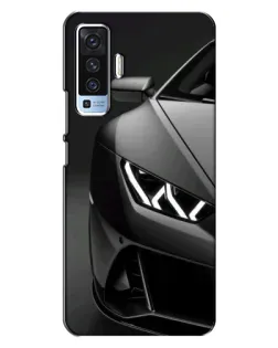Чехол для Vivo X50 с картинкой «Lamborghini фары детализация»