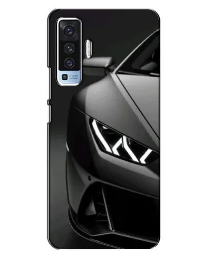 Чехол для Vivo X50 с картинкой «Lamborghini фары детализация»