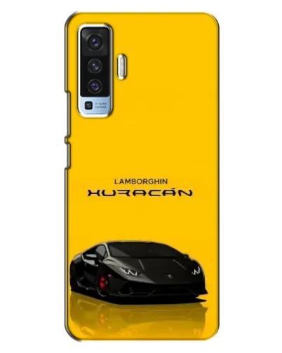 Чехол для Vivo X50 с картинкой «Lamborghini Huracan черный»
